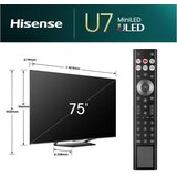 Hisense 75 inča 75U7NQ uled mini-led 4K uhd smart tv | ePonuda.com