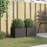 vidaXL Sadilice 2 kom crne 32 x 30 x 29 cm od hladno valjanog čelika | shoptok.hr