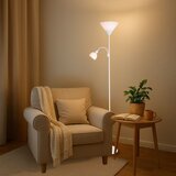  brilagi - podna lampa ariana 1xE27/100W/230V + 1xE14/25W bela | Eponuda.com