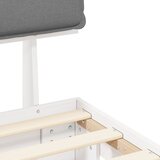  Krevetni okvir s tapiciranim uzglavljem Svijetlo siva | shoptok.hr