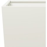  Vrtne sadilice 2 kom bijele 45x45x75 cm čelične | shoptok.hr
