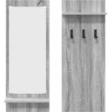  Vješalica za kapute na zidu Zidne Siva Sonoma 70 x 10 x 90 cm | shoptok.hr