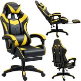  Gaming stolica sa osloncem za noge LE TOY - žuta Cijene
