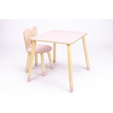 ToddlerInFamily SET OTROKE MIZICE IN STOLKA BUNNY (VE BARV)-Natur/Roza Cene