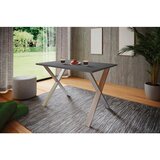 MID.YOU Pisalna Miza Lona, Antracit, Srebrna, 160x80cm | Shoptok.si