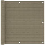 vidaXL Balkonski zastor smeđe-sivi 90 x 300 cm HDPE - Sivo-smeđa 90 x 300 cm Cijene