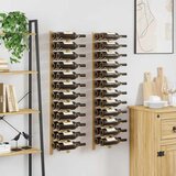  Zidni stalak za vino za 24 boce 2 kom zlatni željezni | shoptok.hr