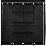  Ormar s 4 odjeljka crni 175 x 45 x 170 cm | shoptok.hr