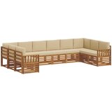  Sekcijska garnitura s jastukom 10 pcs Prirodna i bež | Eponuda.com
