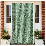 Zavesa proti mrčesu zelena in bela 100x220 cm šenilja