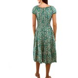 Gemre Green midi dress with short sleeves Allania | shoptok.hr