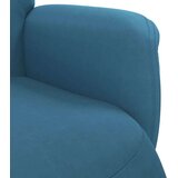  Naslonjač s osloncem za noge plavi baršunasti | shoptok.hr