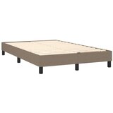  Box spring postelja z vzmetnico taupe 120x200 cm blago, (20895512) | Shoptok.si