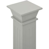  Klasični četvrtasti stalak za biljke sivi 17 x 17 x 66 cm MDF | shoptok.hr
