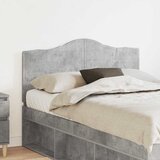 vidaXL Vzglavje z vzglavjem Betonsko siva 120 cm Konstruiran les | Shoptok.si
