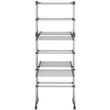  Stalak za sušenje rublja 3 razine i kotači srebrni 60x70x129 cm | Eponuda.com