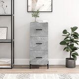 vidaXL Komoda betonsko siva 34,5x34x90 cm inženirski les Cene