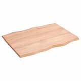 Stolna ploča svjetlosmeđa 80 x 60 x 2 cm od obrađene hrastovine | shoptok.hr