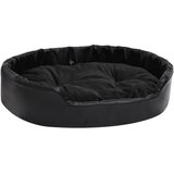  Krevet za pse crni 90 x 79 x 20 cm od pliša i umjetne kože | shoptok.hr
