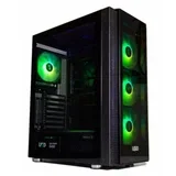 kućište nexus 3517 atx, providna stranica, ugrađeno 4xRGB kulera, crno