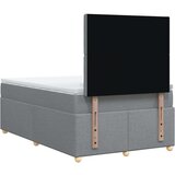 vidaXL Krevet s oprugama i madracem svjetlosivi 120x190 cm od tkanine | shoptok.hr