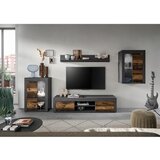 MID.YOU Dnevni Regal Jam, Videz Starega Lesa, 4-Delni | Shoptok.si