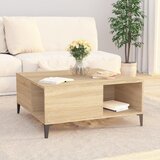  Stolić za kavu boja hrasta 80x80x36,5 cm konstruirano drvo | shoptok.hr