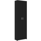 Furnova Omara za hodnik črna 55x25x189 cm iverna plošča, (21930283) | Shoptok.si