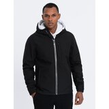 Ombre Men's SOFTSHELL jacket with fleece center - black Cijene