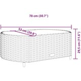  5-dijelni set vrtnih sofa s jastucima poliratan smeđi | shoptok.hr