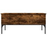  Stolić za kavu boja hrasta 100x50x45 cm od drva i metala | Eponuda.ba