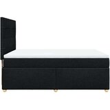 vidaXL Box spring postelja z vzmetnico črna 160x200 cm blago | Shoptok.si