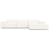 Micadoni Home Bež kotni kavč s tkanino bouclé (desni kot) Jodie - Micadoni Home Cene