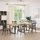  Noge jedilne mize V-oblika 3 kosi Antracit 100x(72-73,3) cm | Shoptok.si