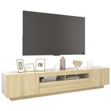 vidaXL TV omarica z LED lučkami sonoma hrast 200x35x40 cm | Shoptok.si