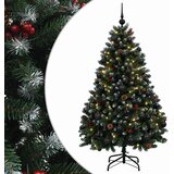  Umjetno božićno drvce zeleno s kuglicom 150 cm 150 LED lampica | shoptok.hr