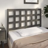  Uzglavlje za krevet sivo 125,5 x 4 x 100 cm od masivne borovine | shoptok.hr