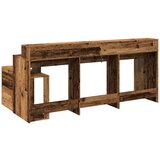  Radni stol s LED svjetlima boja starog drva 200x104x91cm drveni | Eponuda.ba
