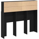  Glava kreveta s ormarićem Zidne Crni hrast 120 x 19 x 103,5 cm | Eponuda.com