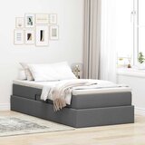  Krevet s madracem i skladištem Tamno siva 100 x 200 cm | shoptok.hr