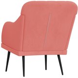  Fotelja ružičasta 63 x 76 x 80 cm baršunasta | shoptok.hr
