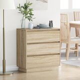 vidaXL Sonoma hrast MDF Srednja Nočna omarica Pravokotna Moderna | Shoptok.si
