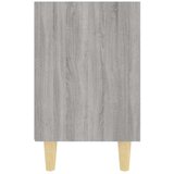 vidaXL noćni ormarić s drvenim nogama boja sivog hrasta 40x30x50 cm | shoptok.hr