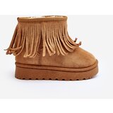 Boto Children's Snow Boots with Decorative Fringes Camel Nimia | ePonuda.com