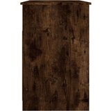vidaXL Pisalna miza s predali dimljen hrast 102x50x76cm inženirski les | Shoptok.si
