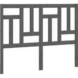 Maison Chic posteljno vzglavje - vzglavna omarica - nočna omarica sivo 125,5x4x100 cm trdna borovina, (21705806) Cene