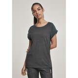 Urban Classics Ladies Contrast Raglan Tee charcoal/bottlegreen Cijene