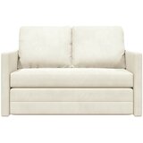 Krevet na razvlačenje Krema 204 x 122 x 60 cm Baršun | shoptok.hr