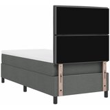  s opruga kutije Tamno siva 100 x 200 cm tkanina | shoptok.hr
