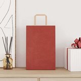  Papirnate vrećice 250 kom s ručkama crvene 21x11x31 cm | shoptok.hr